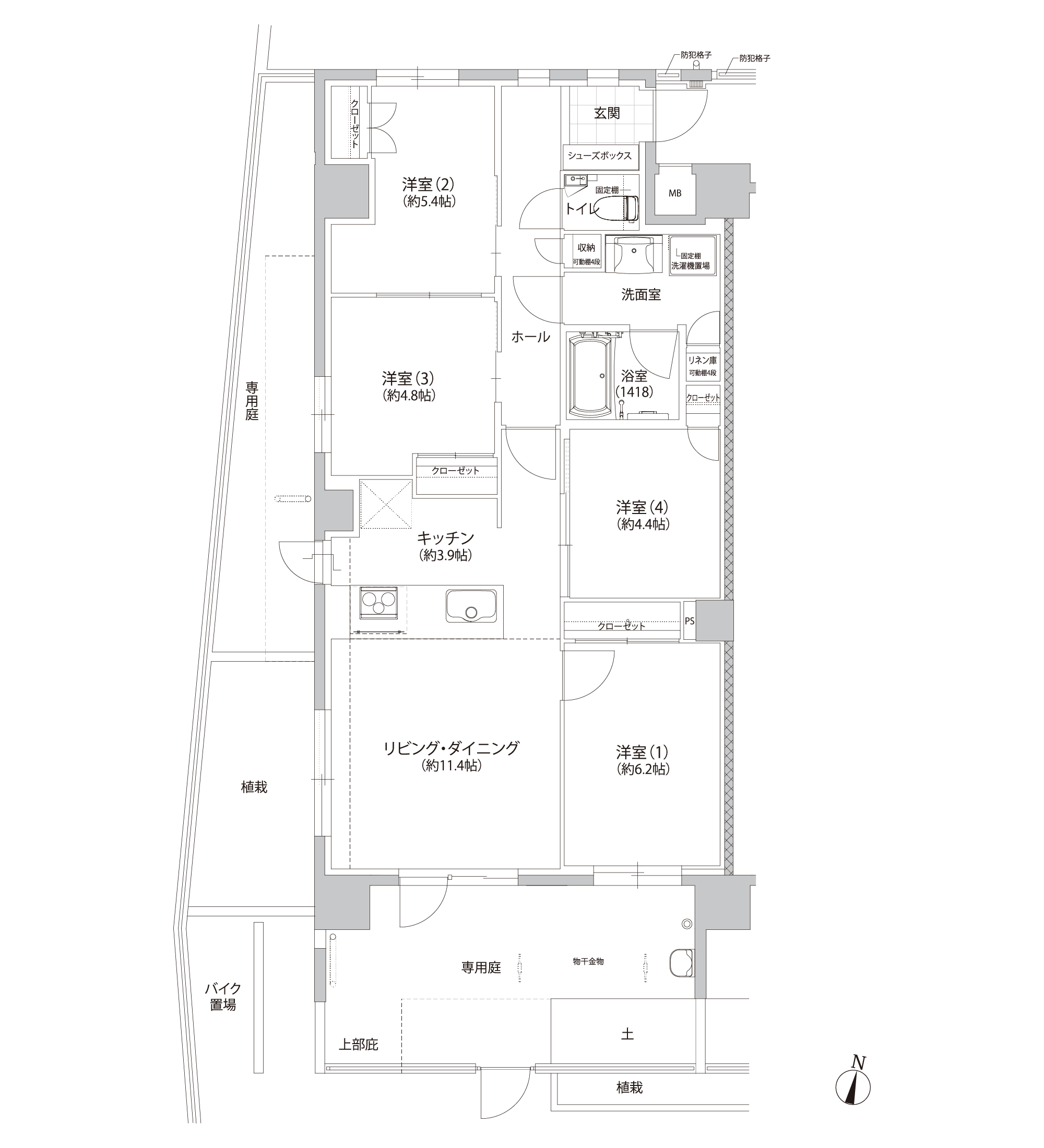 A1タイプ間取り図